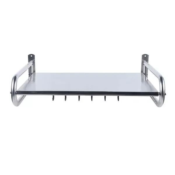 Stainless Steel Microwave Stand for Microwave with 6 Hooks