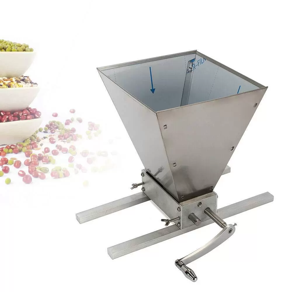 Manual Malt Mill Crusher Large Capacity Grain Grinder with Large Hopper Opening Grain Mill Grinder for Milling Barley Wheat Manual Malt Mill Crusher Large Capacity Grain Grinder with Large Hopper Opening Grain Mill Grinder for Milling Barley Wheat