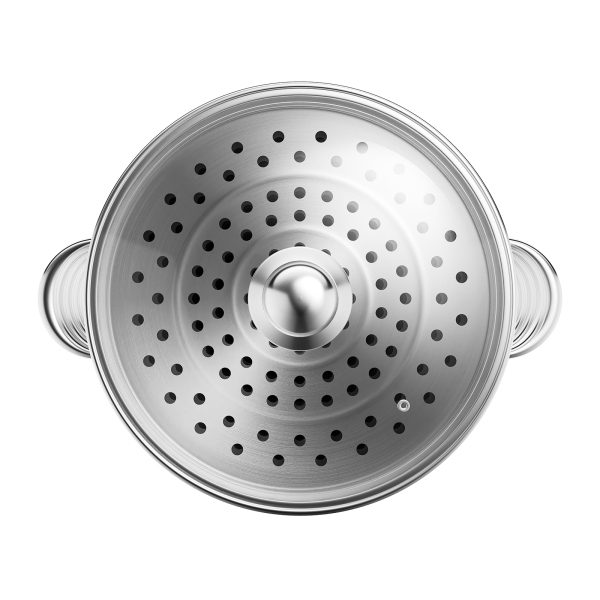 5-Tier Stainless Steel Steamer Multi-Function Steamer with Glass Lid 28cm Compatible With Gas Ovens Stovetops Induction 11*17.71 in Silver