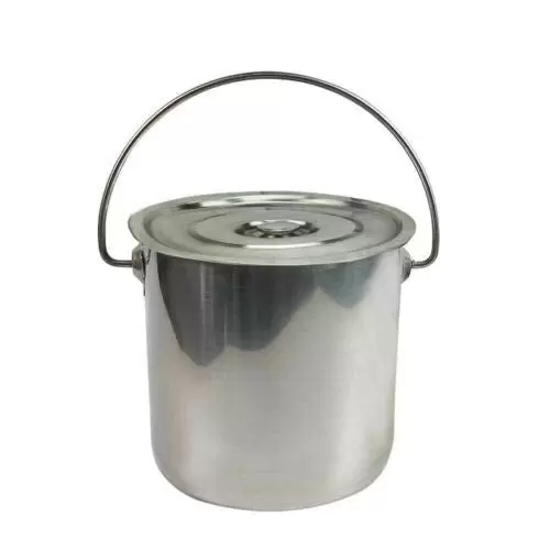 Stainless steel ice bucket with lid 6/12/20 l for milk, food and beverages