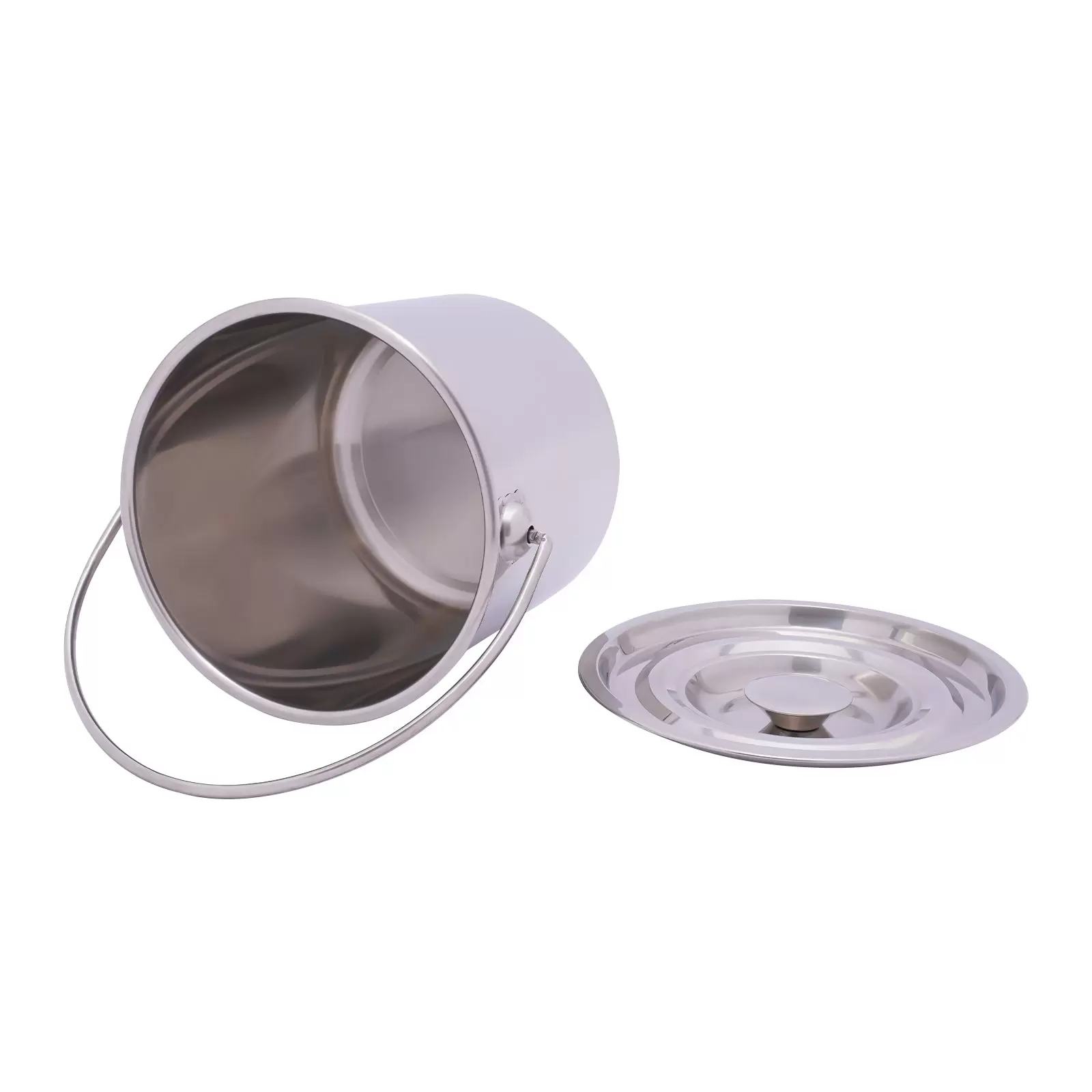 Stainless steel ice bucket with lid 6/12/20 l for milk, food and beverages Stainless steel ice bucket with lid 6/12/20 l for milk, food and beverages