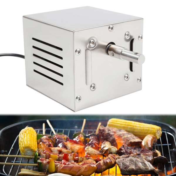 Electric motor for barbecue in stainless steel 25 W - For rotisserie and more than 2.5 rpm - 60 kg