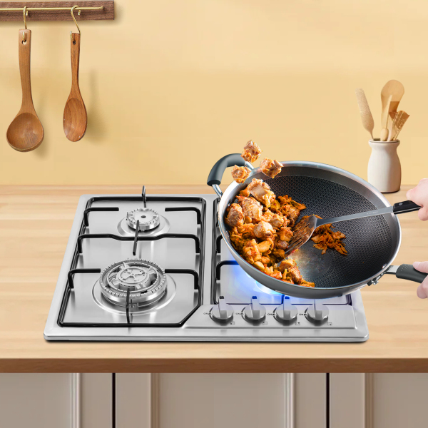 4-flame Built-in Natural Gas Propane LPG NG Gas Hob Four-burner Built-in Stove For Domestic Or Commercial Cooking In Homes Or Restaurants