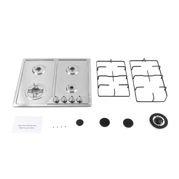 4-flame Built-in Natural Gas Propane LPG NG Gas Hob Four-burner Built-in Stove For Domestic Or Commercial Cooking In Homes Or Restaurants