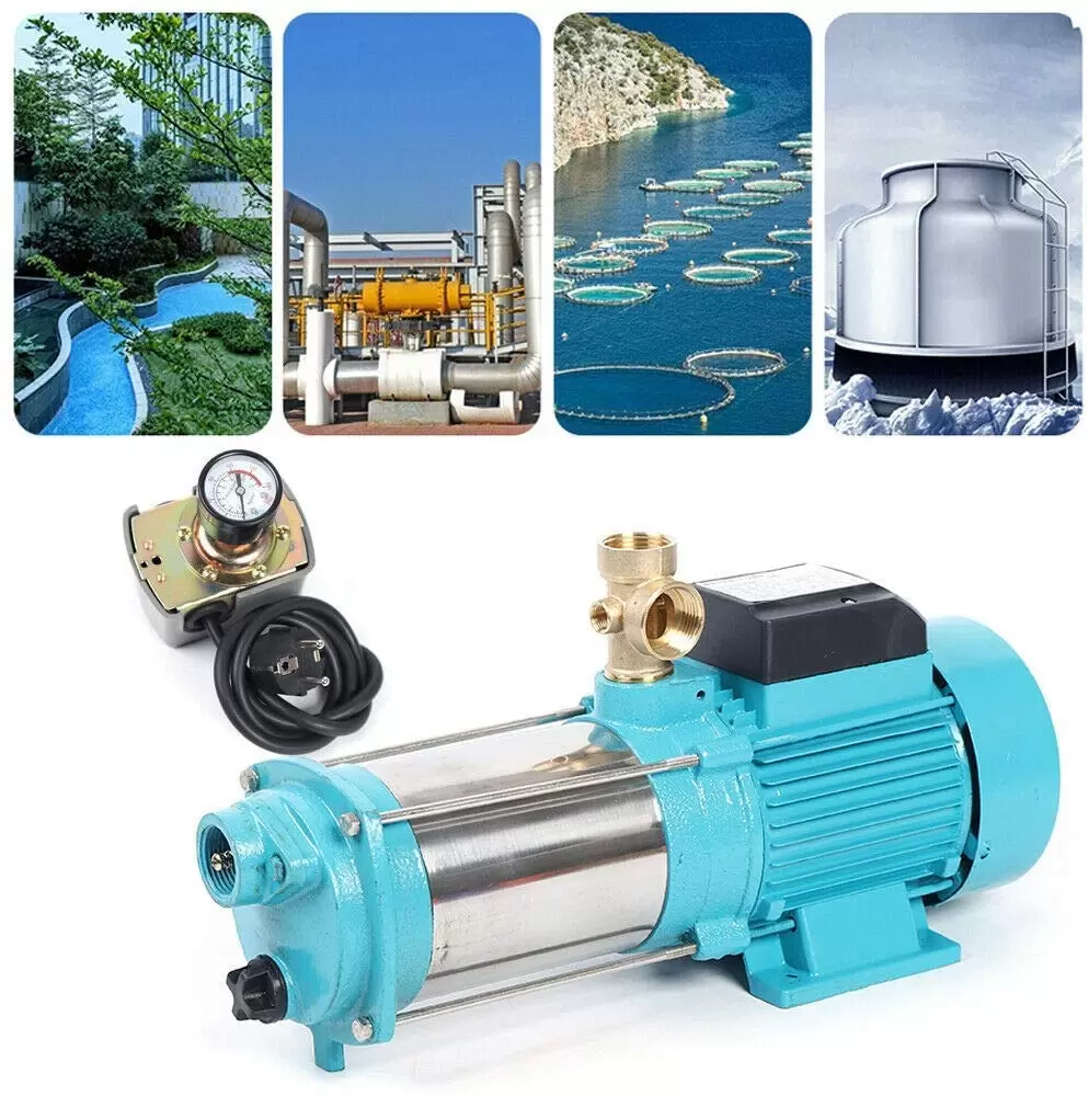 1300W 4000L/H Garden Pump Centrifugal Pump Pressure Switch Pump Control Stainless Steel Self-priming Centrifugal Pump MC-6SA Socket 1300W 4000L/H Garden Pump Centrifugal Pump Pressure Switch Pump Control Stainless Steel Self-priming Centrifugal Pump MC-6SA Socket