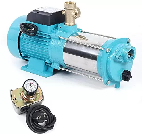 1300W 4000L/H Garden Pump Centrifugal Pump Pressure Switch Pump Control Stainless Steel Self-priming Centrifugal Pump MC-6SA Socket
