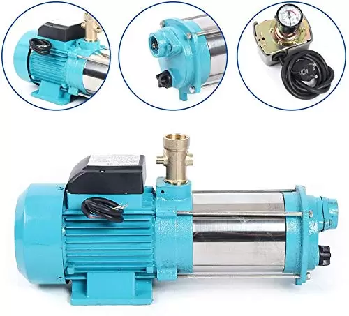 1300W 4000L/H Garden Pump Centrifugal Pump Pressure Switch Pump Control Stainless Steel Self-priming Centrifugal Pump MC-6SA Socket 1300W 4000L/H Garden Pump Centrifugal Pump Pressure Switch Pump Control Stainless Steel Self-priming Centrifugal Pump MC-6SA Socket