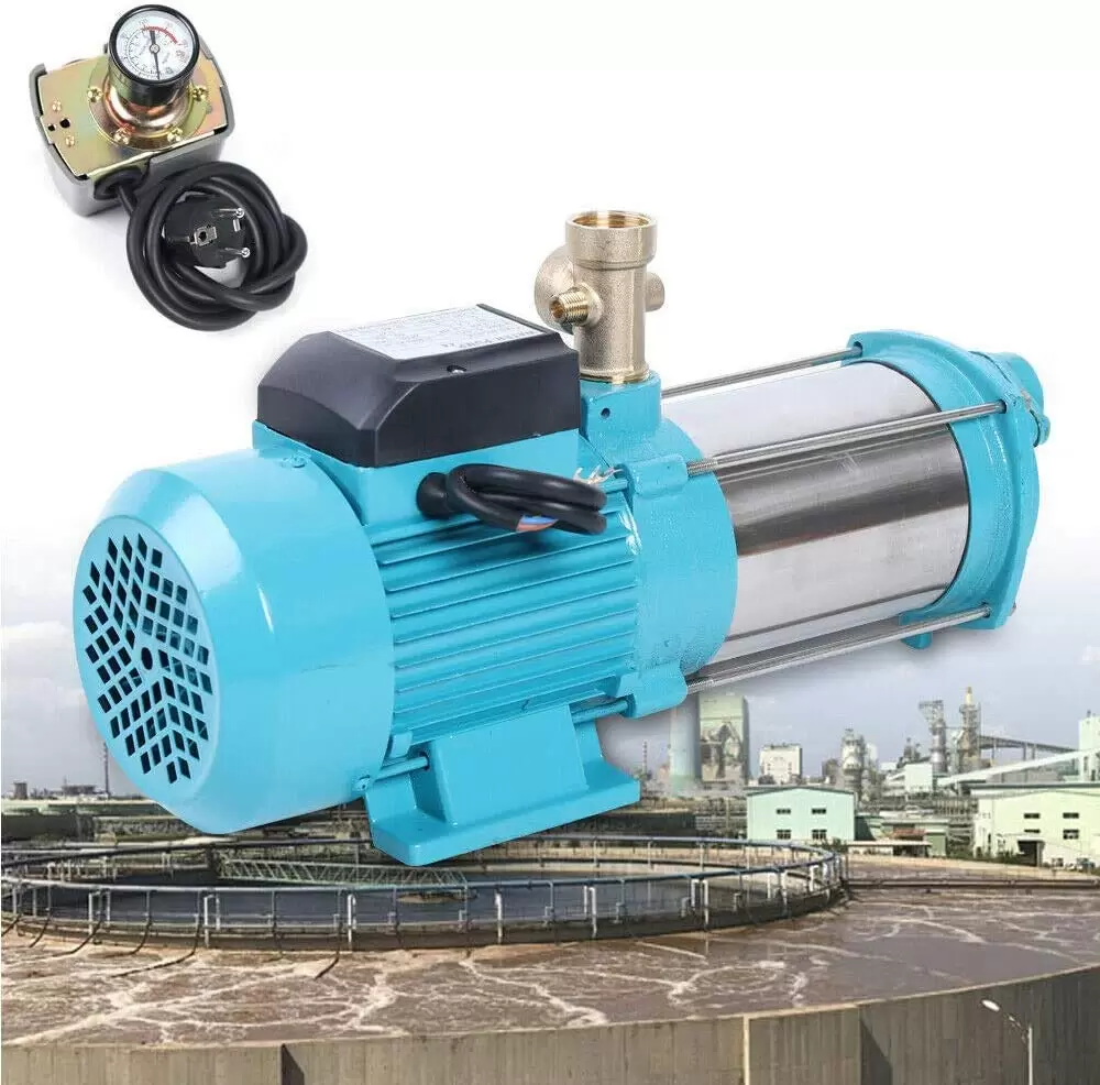 1300W 4000L/H Garden Pump Centrifugal Pump Pressure Switch Pump Control Stainless Steel Self-priming Centrifugal Pump MC-6SA Socket