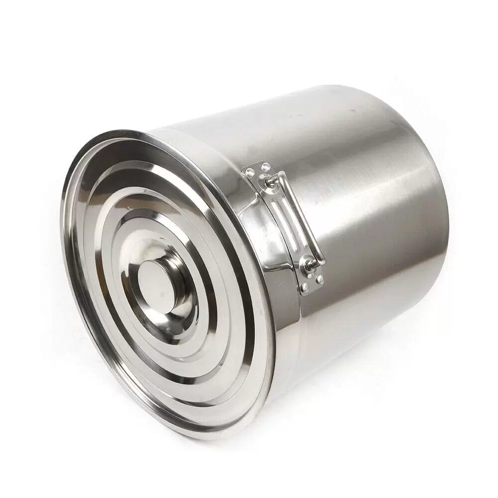 Stockpot 35l Large Capacity Stainless Steel Soup Bucket Ice Pail Suitable for Cooking Stewing Chili Storing Various Liquid Solid Items 18.5*14.17inch Stockpot 35l Large Capacity Stainless Steel Soup Bucket Ice Pail Suitable for Cooking Stewing Chili Storing Various Liquid Solid Items 18.5*14.17inch