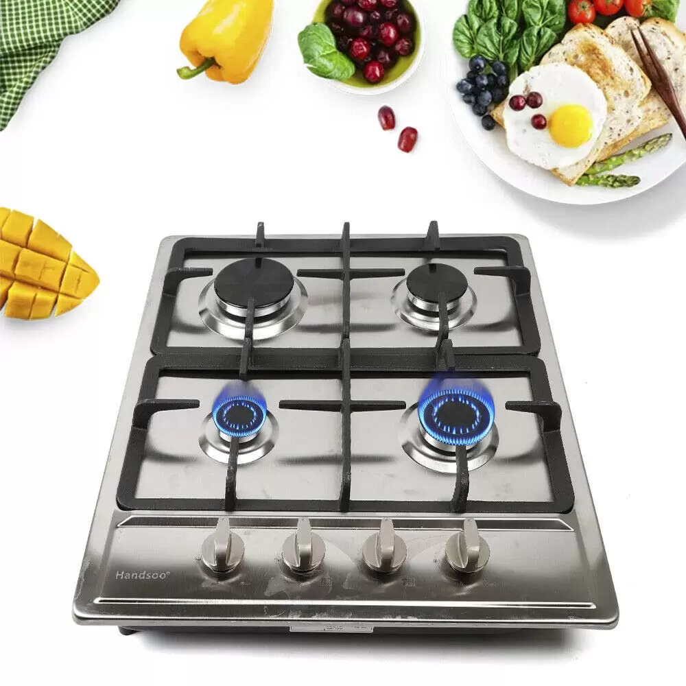 23 Inch 4 Burner Gas Range Gas Range Built-in Range For Natural Gas And Propane Gas Natural Gas Stainless Steel Used For Homes Hotels Restaurants