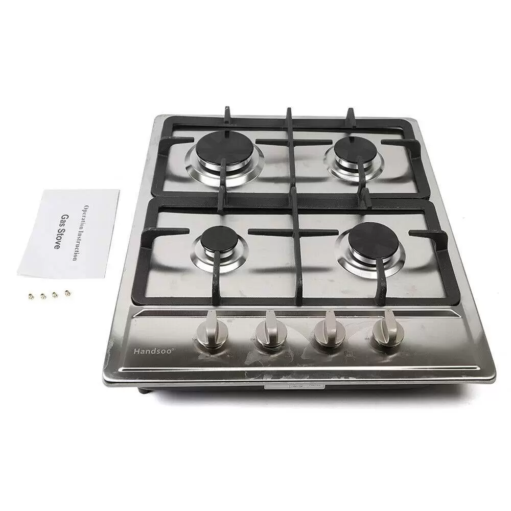 23 Inch 4 Burner Gas Range Gas Range Built-in Range For Natural Gas And Propane Gas Natural Gas Stainless Steel Used For Homes Hotels Restaurants