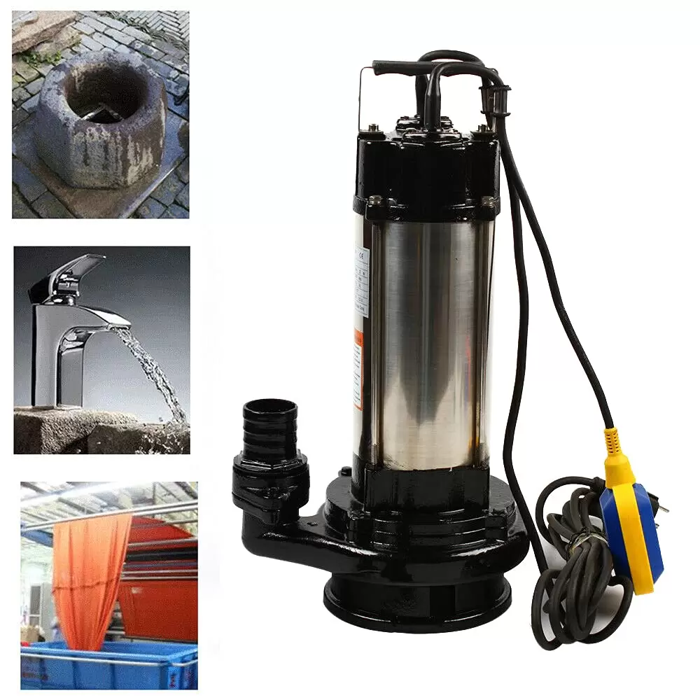 Submersible Sewage Pump 1500 W Stainless Steel 6 M Power Cable With Float 220V 2 Hp Suitable For Industry Robust Also Suitable For Domestic Use Submersible Sewage Pump 1500 W Stainless Steel 6 M Power Cable With Float 220V 2 Hp Suitable For Industry Robust Also Suitable For Domestic Use