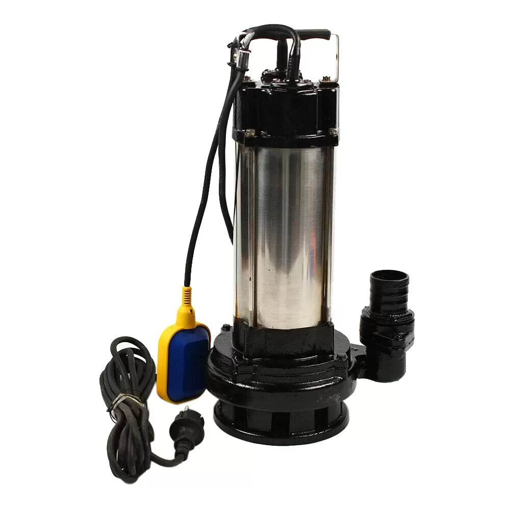 Submersible Sewage Pump 1500 W Stainless Steel 6 M Power Cable With Float 220V 2 Hp Suitable For Industry Robust Also Suitable For Domestic Use