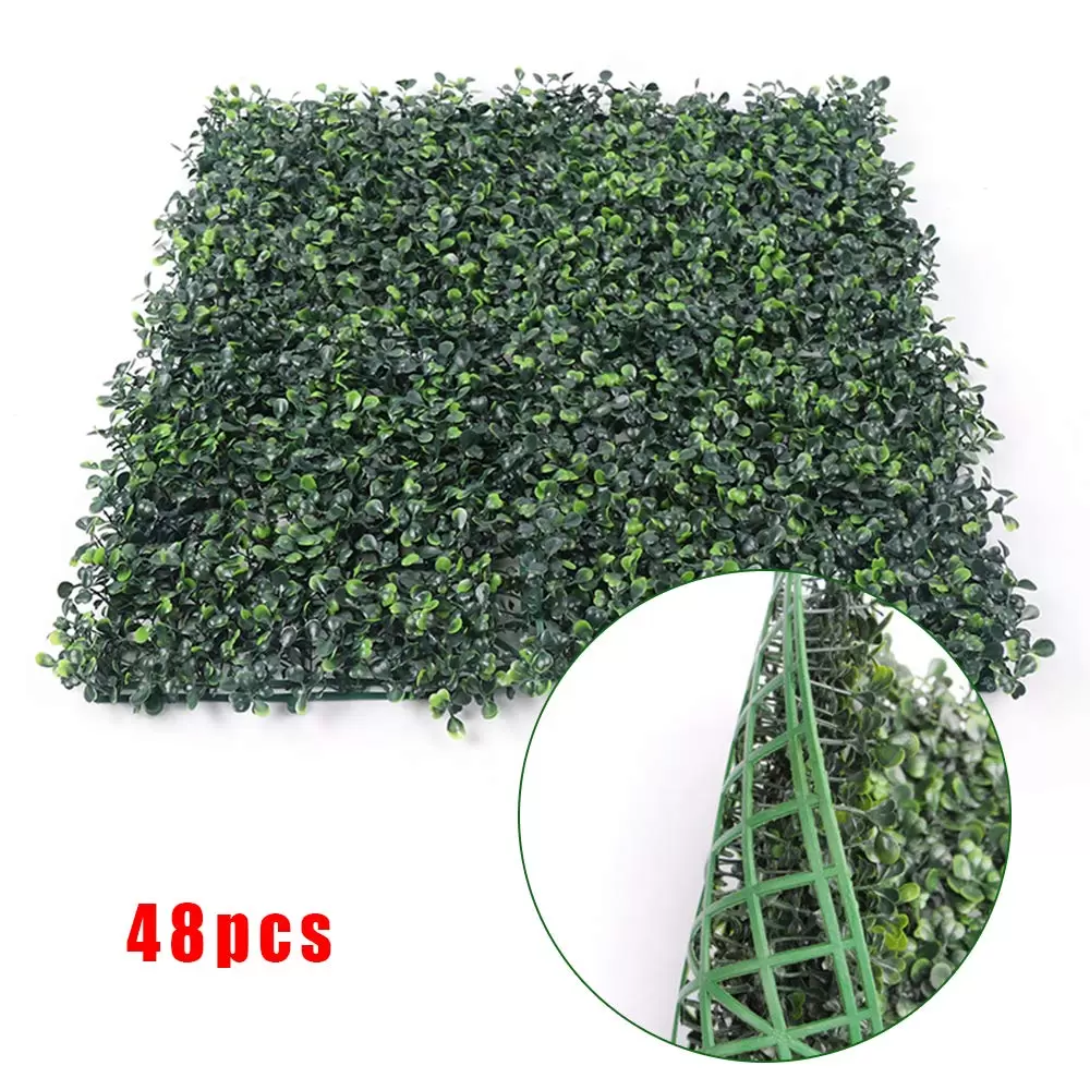 48 STK Artificial hedge Hanging plants Green wall as wall greening