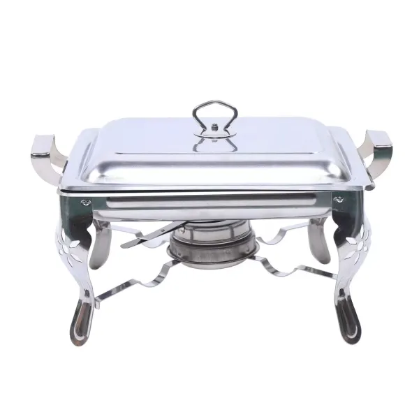 Stainless steel plate warmer - For hotels, restaurants, buffets or parties - Rectangular - 6 l