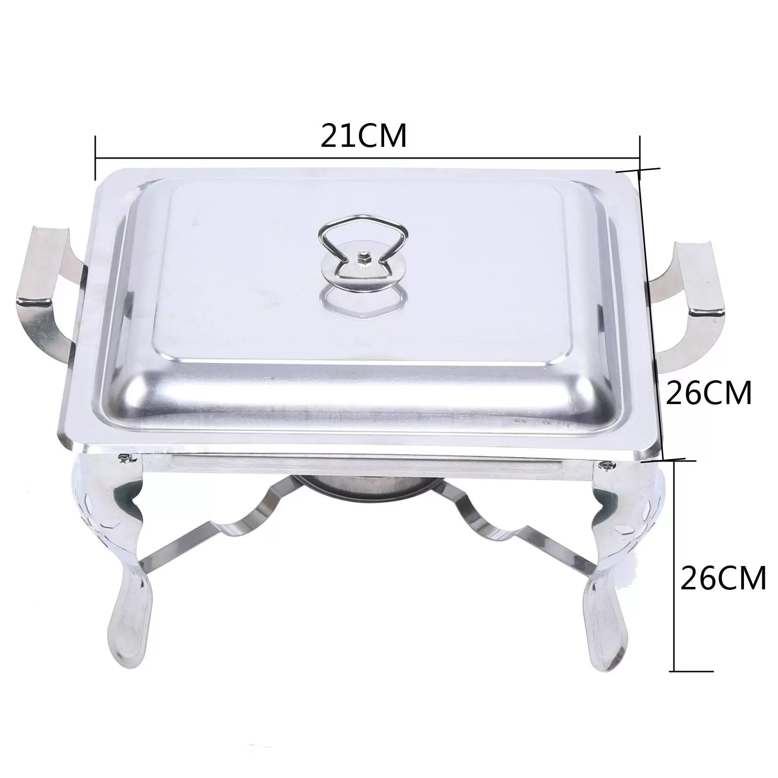 Stainless steel plate warmer - For hotels, restaurants, buffets or parties - Rectangular - 6 l