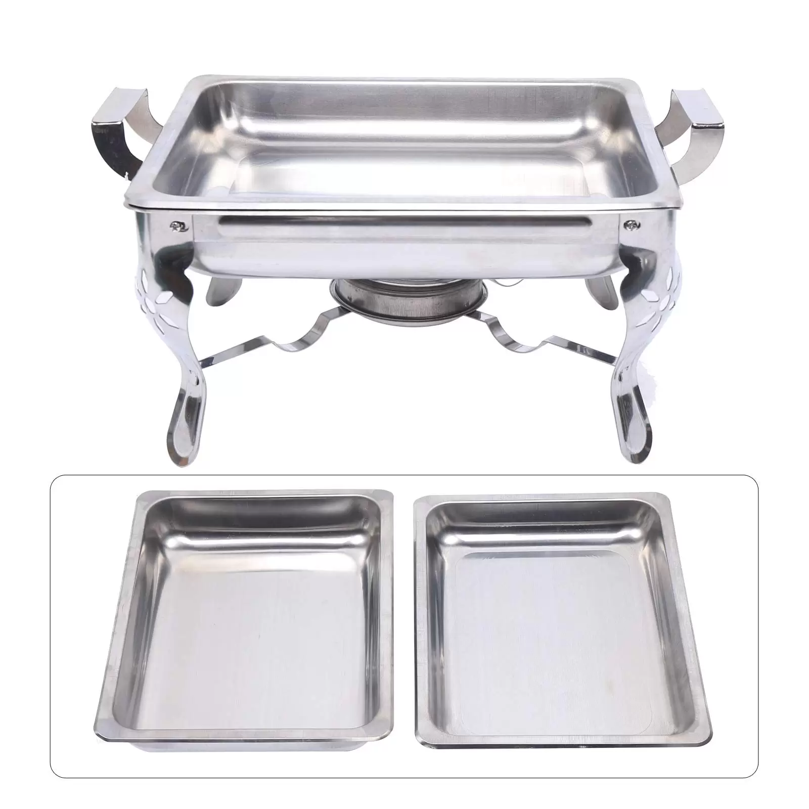 Stainless steel plate warmer - For hotels, restaurants, buffets or parties - Rectangular - 6 l Stainless steel plate warmer - For hotels, restaurants, buffets or parties - Rectangular - 6 l