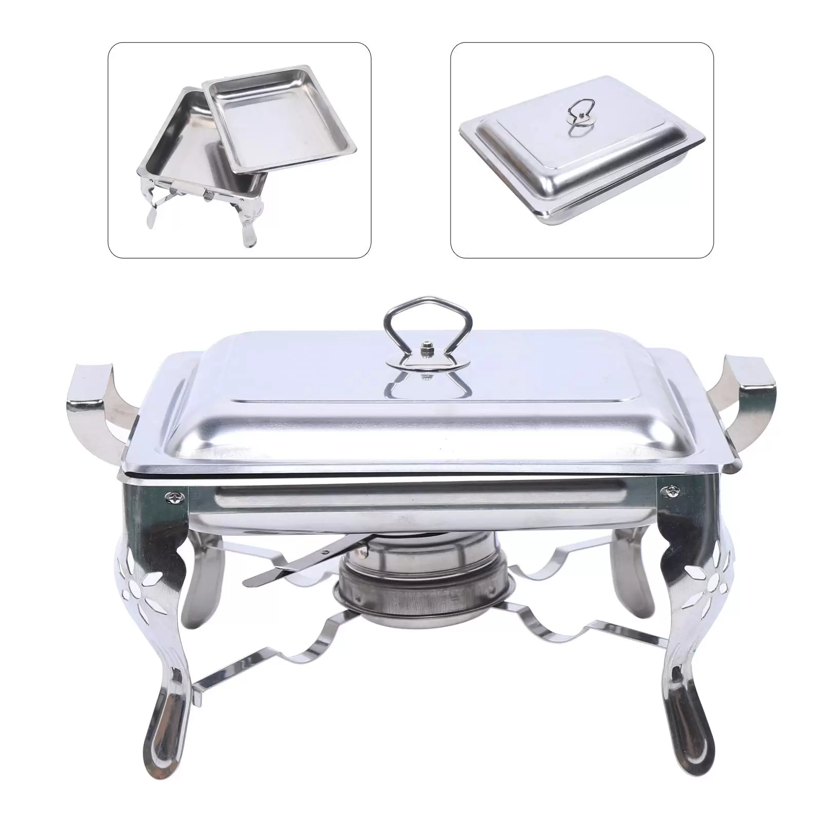 Stainless steel plate warmer - For hotels, restaurants, buffets or parties - Rectangular - 6 l Stainless steel plate warmer - For hotels, restaurants, buffets or parties - Rectangular - 6 l