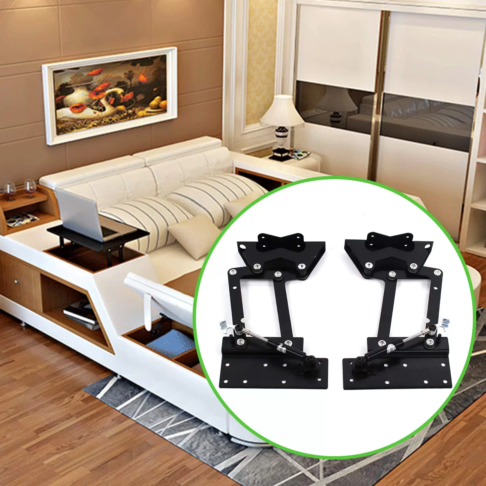2 Pack Furniture Hinge Springs - Lift Spring - For Coffee Table 2 Pack Furniture Hinge Springs - Lift Spring - For Coffee Table