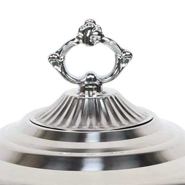 Round Chafing Dish Stainless Steel Warming Trays Hotplate Food Warmer Chafer Insulation w/Lid Durable Food Service Equipment