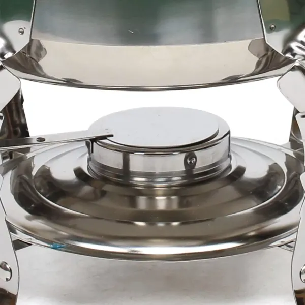 Round Chafing Dish Stainless Steel Warming Trays Hotplate Food Warmer Chafer Insulation w/Lid Durable Food Service Equipment