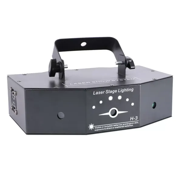 DMX 3 lens RGB color scanning beam disco lamp 500MW DJ bar projector light
