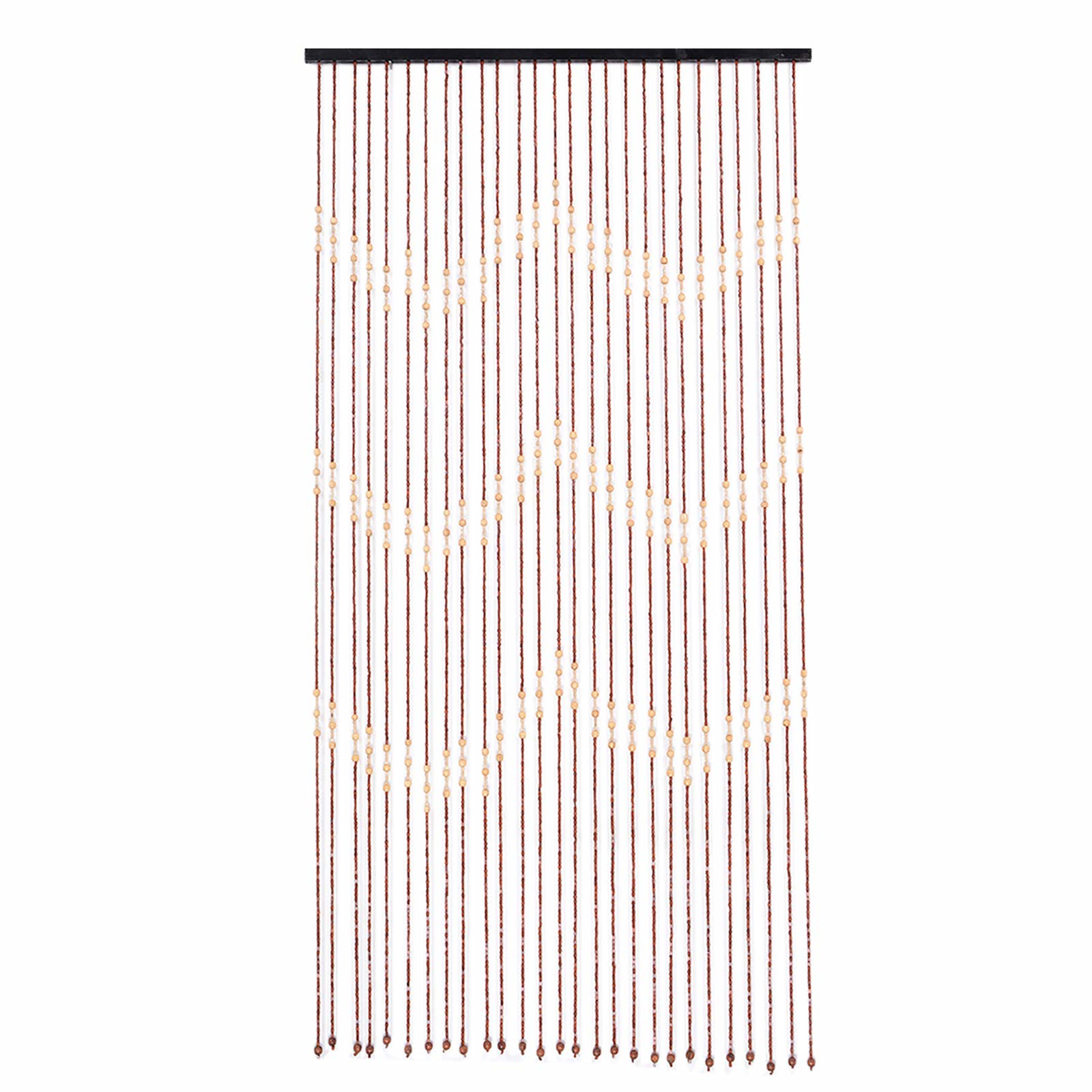 90cm*175cm*27 Wooden Bead Curtain - Door Curtain Partition Door Screen Panel Beaded String Curtain