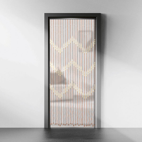 90cm*175cm*27 Wooden Bead Curtain - Door Curtain Partition Door Screen Panel Beaded String Curtain