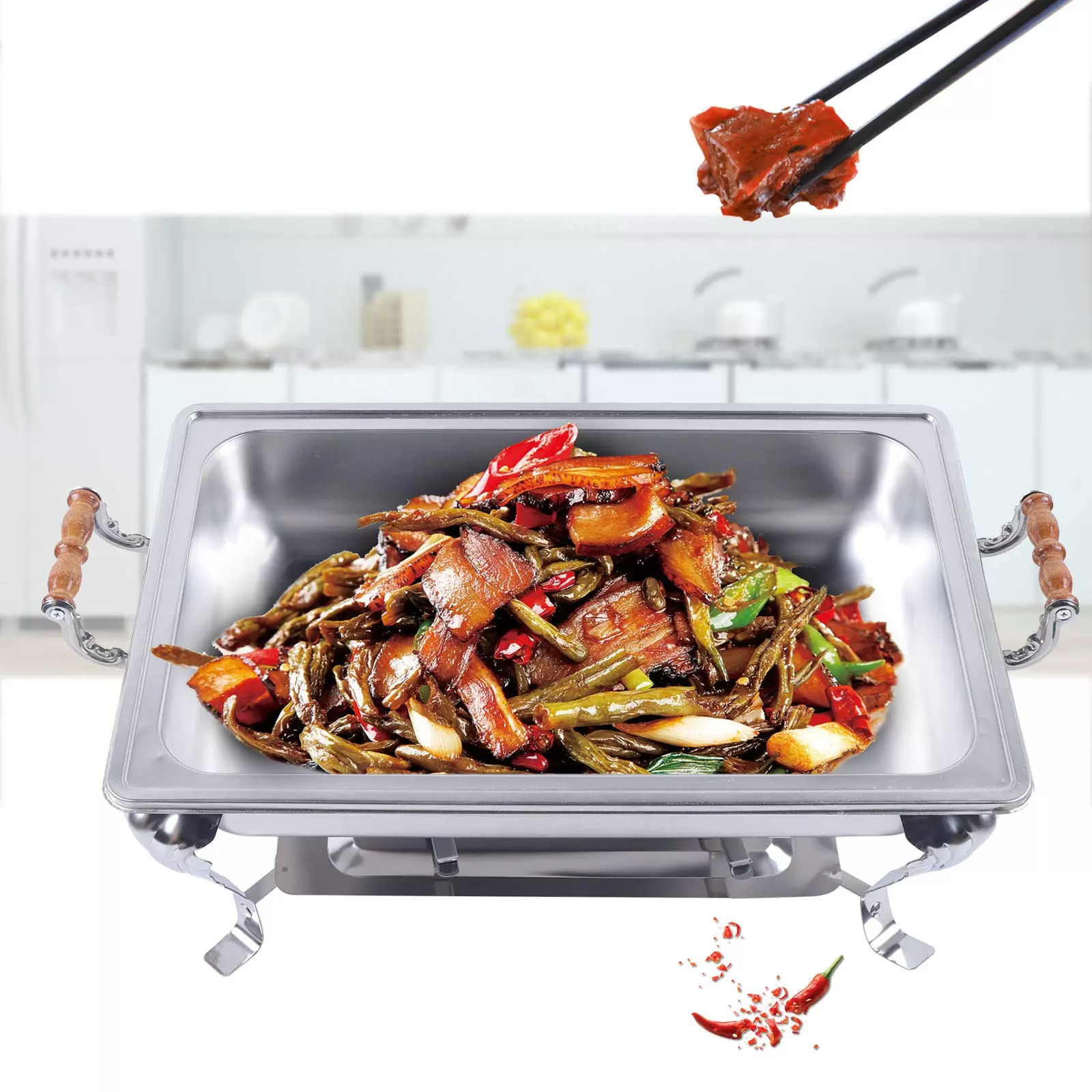 Stainless Steel Warm Storage Container, Food Insulation, Buffet, Party, Banquet, Catering