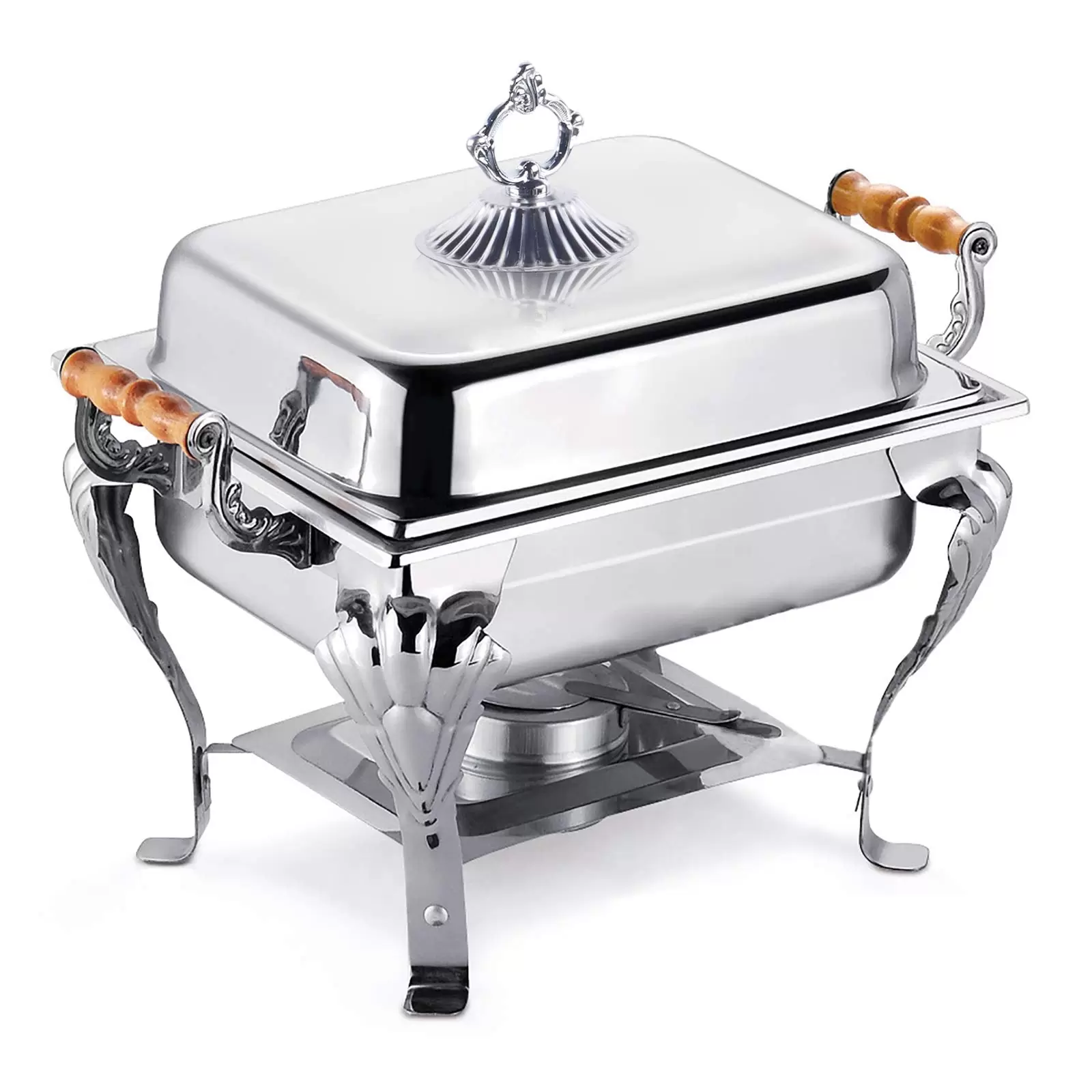 Stainless Steel Warming Container Chafing Dish Food Warmer Food Insulation Stainless Steel Warmer for Catering Buffets Parties with Container