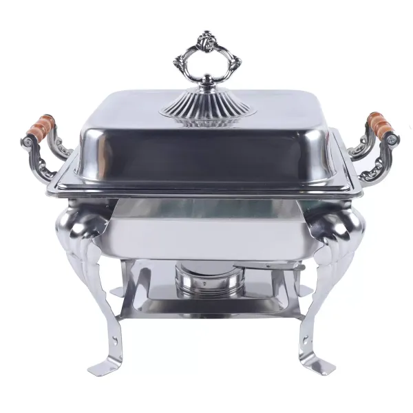 Stainless Steel Warming Container Chafing Dish Food Warmer Food Insulation Stainless Steel Warmer for Catering Buffets Parties with Container