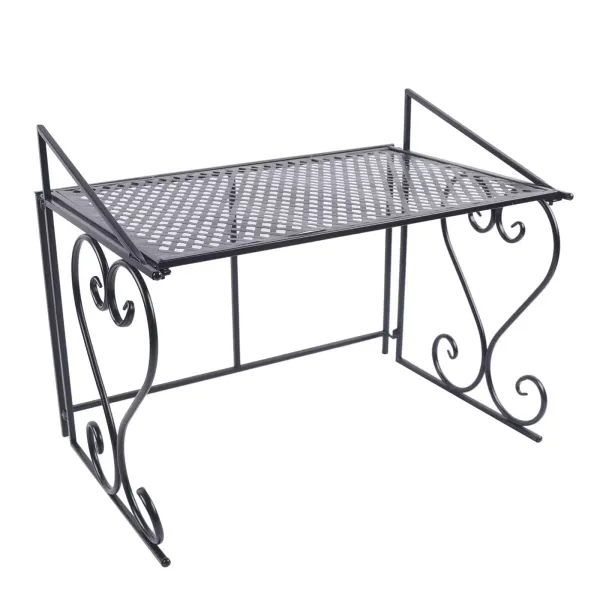 Microwave Oven Shelf, 2 Tier Oven Kitchen Shelf, Stable Metal Frame, Microwave Oven Shelf 55x36x43cm