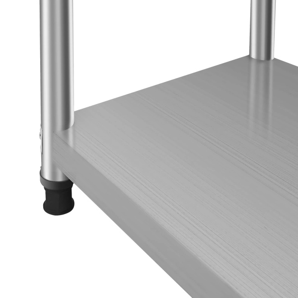 47.24x15.74x59.05in 4-Tier Kitchen Shelf Stainless Steel Shelf with Thickened Plate 4 Column Foot for Kitchen Restaurant