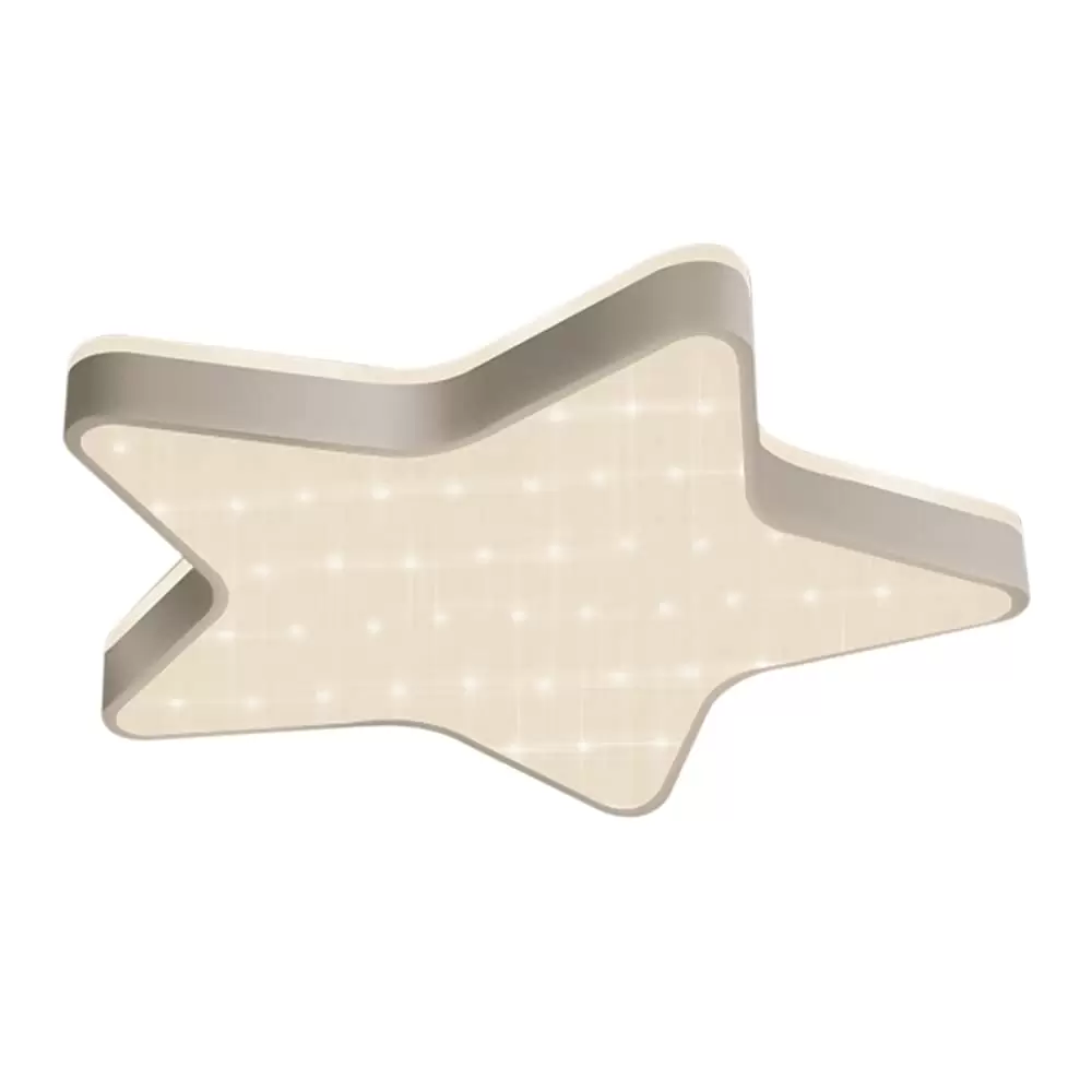 CNCEST LED Ceiling Light Sparkling Glitter Star Light Effect 45cm Five-pointed Star Ceiling Light Creative Children's Room Ceiling Light With Remote Control