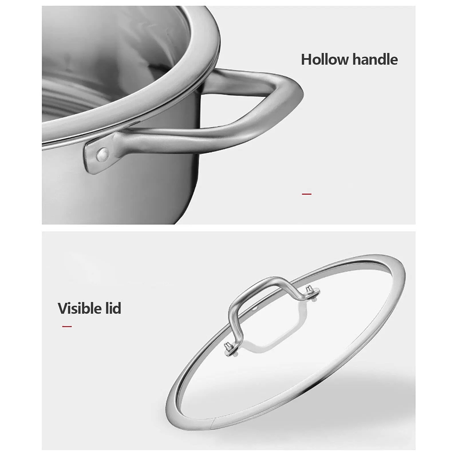 Yin Yang Hotpot 32cm Stainless Steel for Gas Hob, 2 Soups and 1 Thick Tempered Glass Lid Yin Yang Hotpot 32cm Stainless Steel for Gas Hob, 2 Soups and 1 Thick Tempered Glass Lid