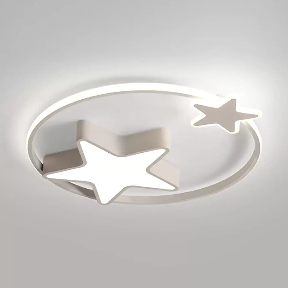 36W LED Modern Ceiling Lamp Dimmable with Remote Control Modern Acrylic Star Shaped Ceiling Light Chandelier Lighting Fixture for Boys Girls Bedroom Living Room