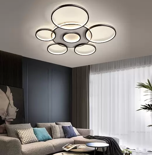 CNCEST Luxury 7 Head Dimmable LED Chandelier for Living Room Bedroom