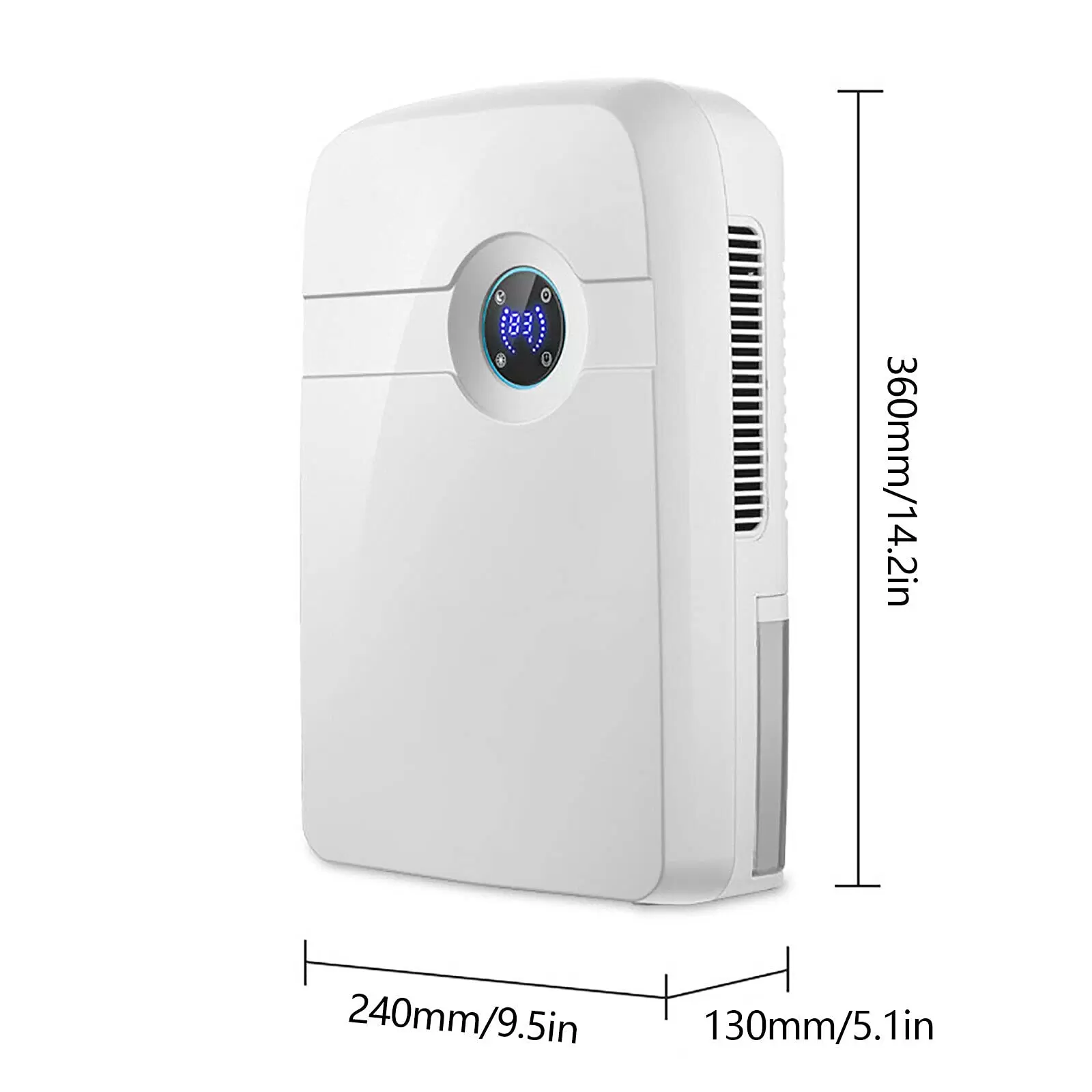 2500ml Mini Electric Dehumidifier with Timer, No Noise for Living Room, Bathroom, Bedroom, 42W