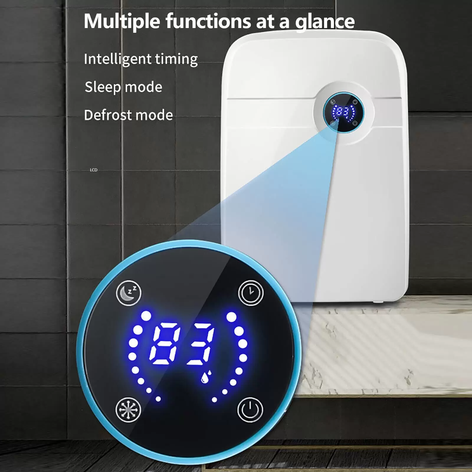 2500ml Mini Electric Dehumidifier with Timer, No Noise for Living Room, Bathroom, Bedroom, 42W 2500ml Mini Electric Dehumidifier with Timer, No Noise for Living Room, Bathroom, Bedroom, 42W