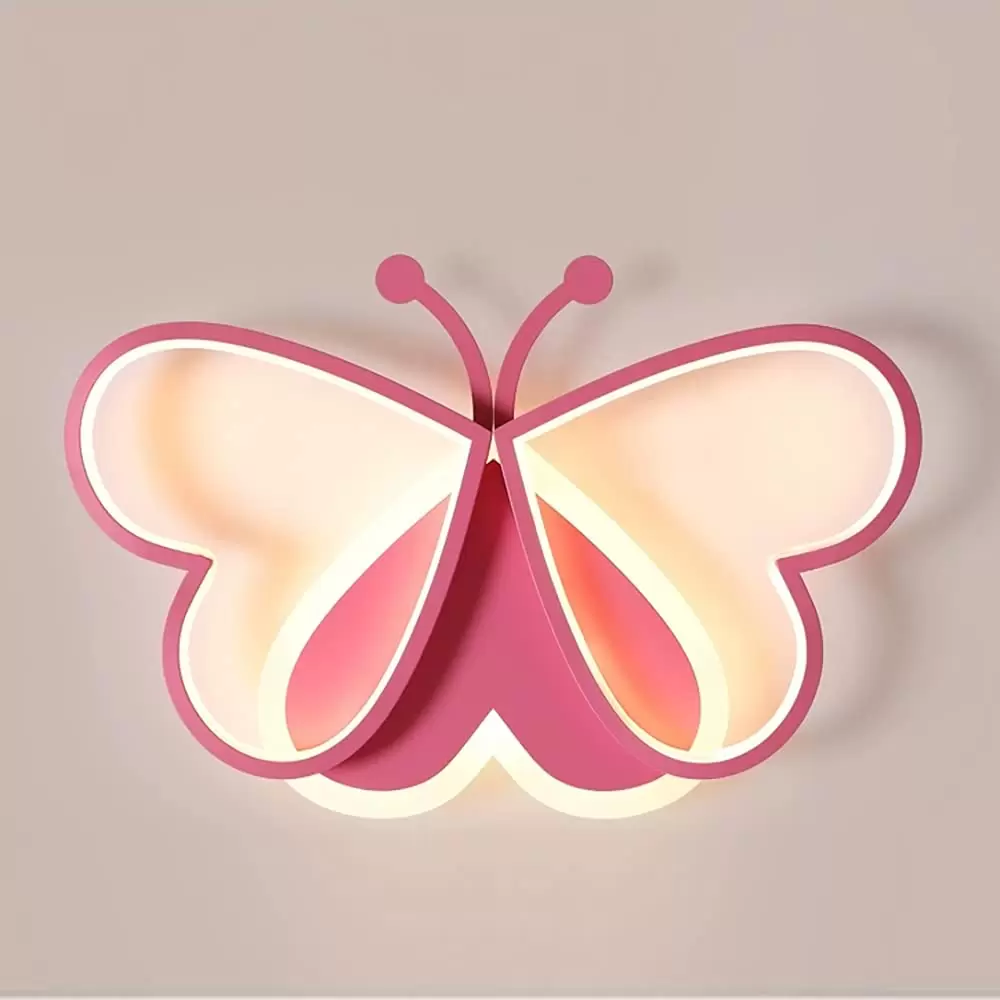 Ceiling Lights - 90W Pink Butterfly Design Ceiling Lamp for Bedroom, Children's Room, Restaurant (Dimmable) Ceiling Lights - 90W Pink Butterfly Design Ceiling Lamp for Bedroom, Children's Room, Restaurant (Dimmable)
