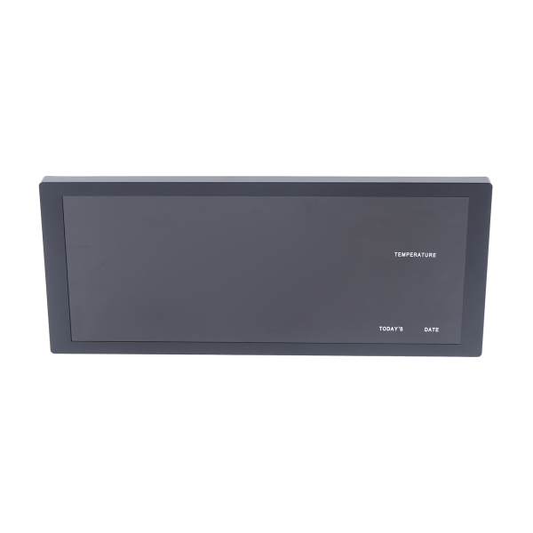 36.5 x 15 x 4.5 cm, LED Digital Clock, Red Wall Clock with Date and Temperature, Calendar 12H Display