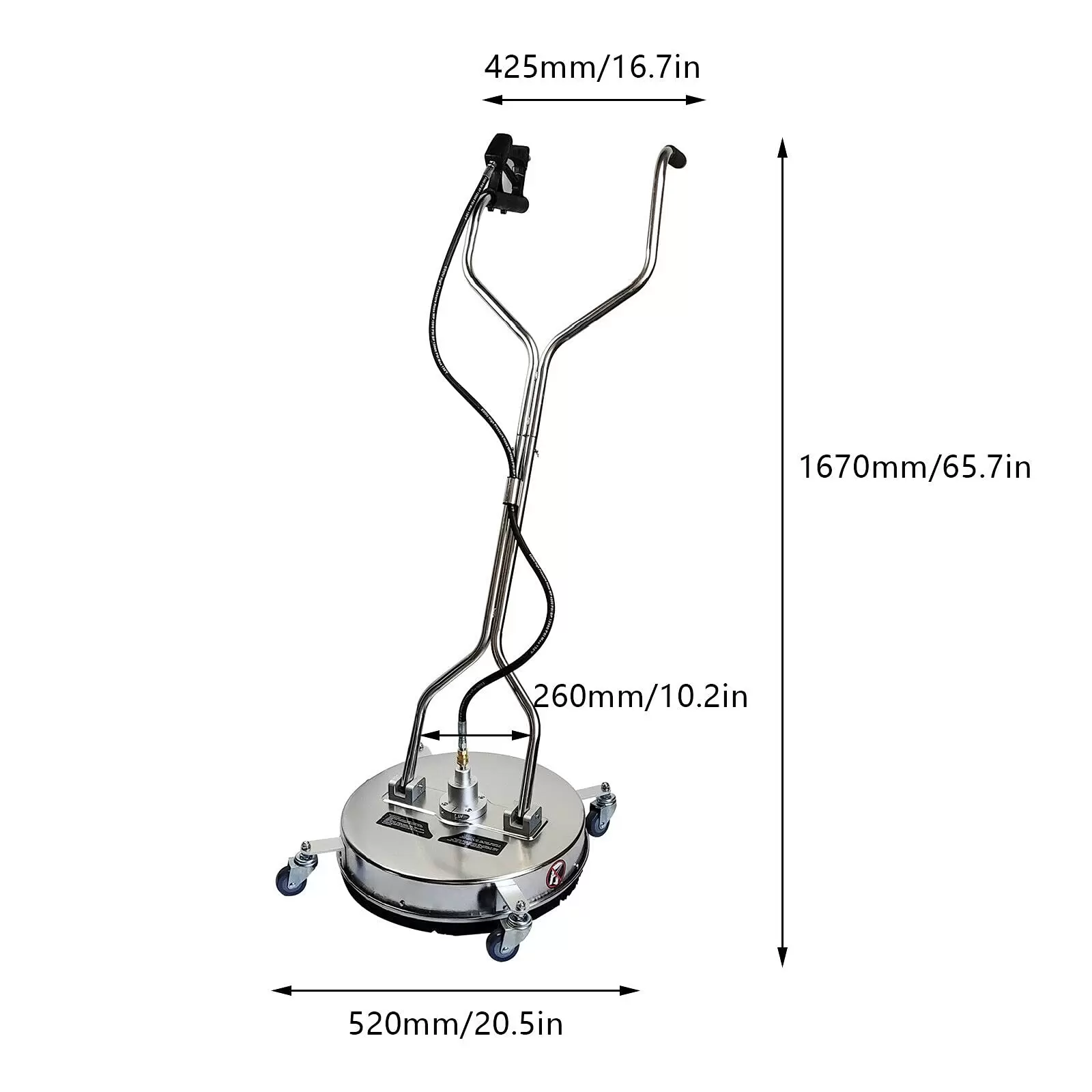 20 Inch Pressure Washer Surface Cleaner Surface Cleaner for Stainless Steel Floor 4000PSI 6.6 GPM Professional Surface Cleaner 20 Inch Pressure Washer Surface Cleaner Surface Cleaner for Stainless Steel Floor 4000PSI 6.6 GPM Professional Surface Cleaner