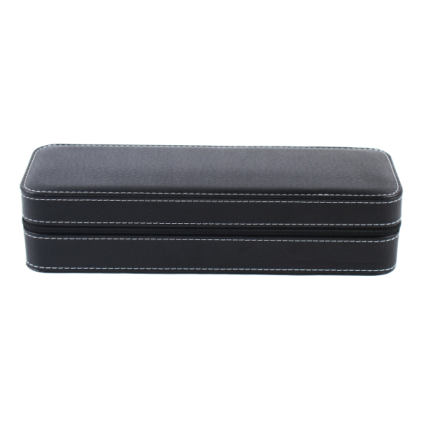 Watch Storage Box 6 Slots Zipper Portable Travel PU Leather Flannel Watch Organizer Box Watch Case For The Bedroom 13*4.33*2.95in Black Watch Storage Box 6 Slots Zipper Portable Travel PU Leather Flannel Watch Organizer Box Watch Case For The Bedroom 13*4.33*2.95in Black