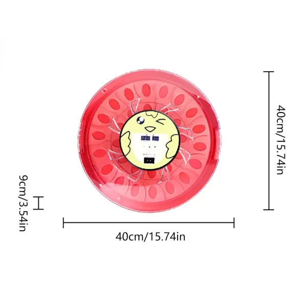 Fully Automatic 30 Egg Incubator Round Digital Hatcher with automatic temperature control Suitable For Incubating Chicken Duck Pigeon Quail Eggs Fully Automatic 30 Egg Incubator Round Digital Hatcher with automatic temperature control Suitable For Incubating Chicken Duck Pigeon Quail Eggs