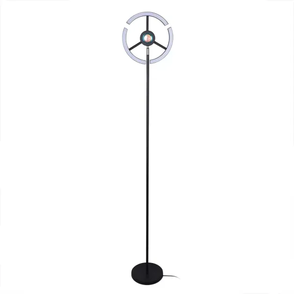 2 Color Dimmable LED Floor Lamp 14W RGB 7 LED Modern Reading Lamp with Remote Control for Living Room Bedroom Office Hotel