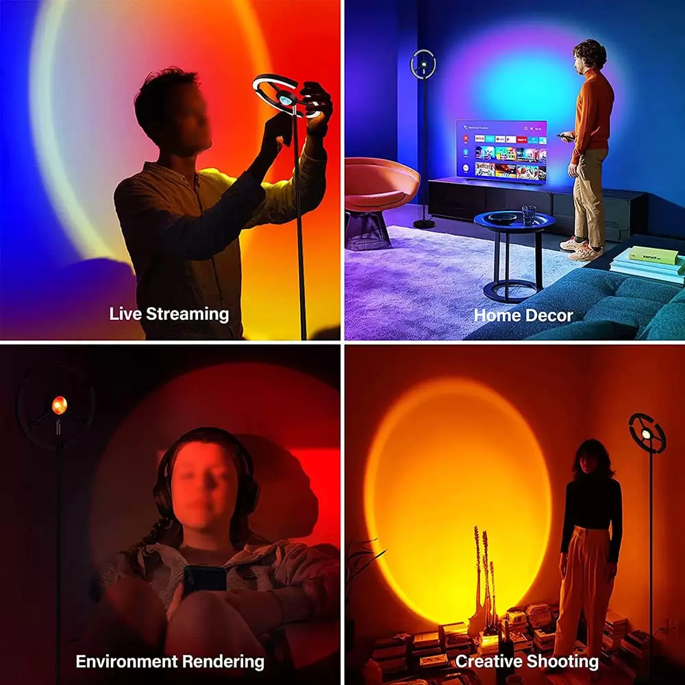 2 Color Dimmable LED Floor Lamp 14W RGB 7 LED Modern Reading Lamp with Remote Control for Living Room Bedroom Office Hotel 2 Color Dimmable LED Floor Lamp 14W RGB 7 LED Modern Reading Lamp with Remote Control for Living Room Bedroom Office Hotel