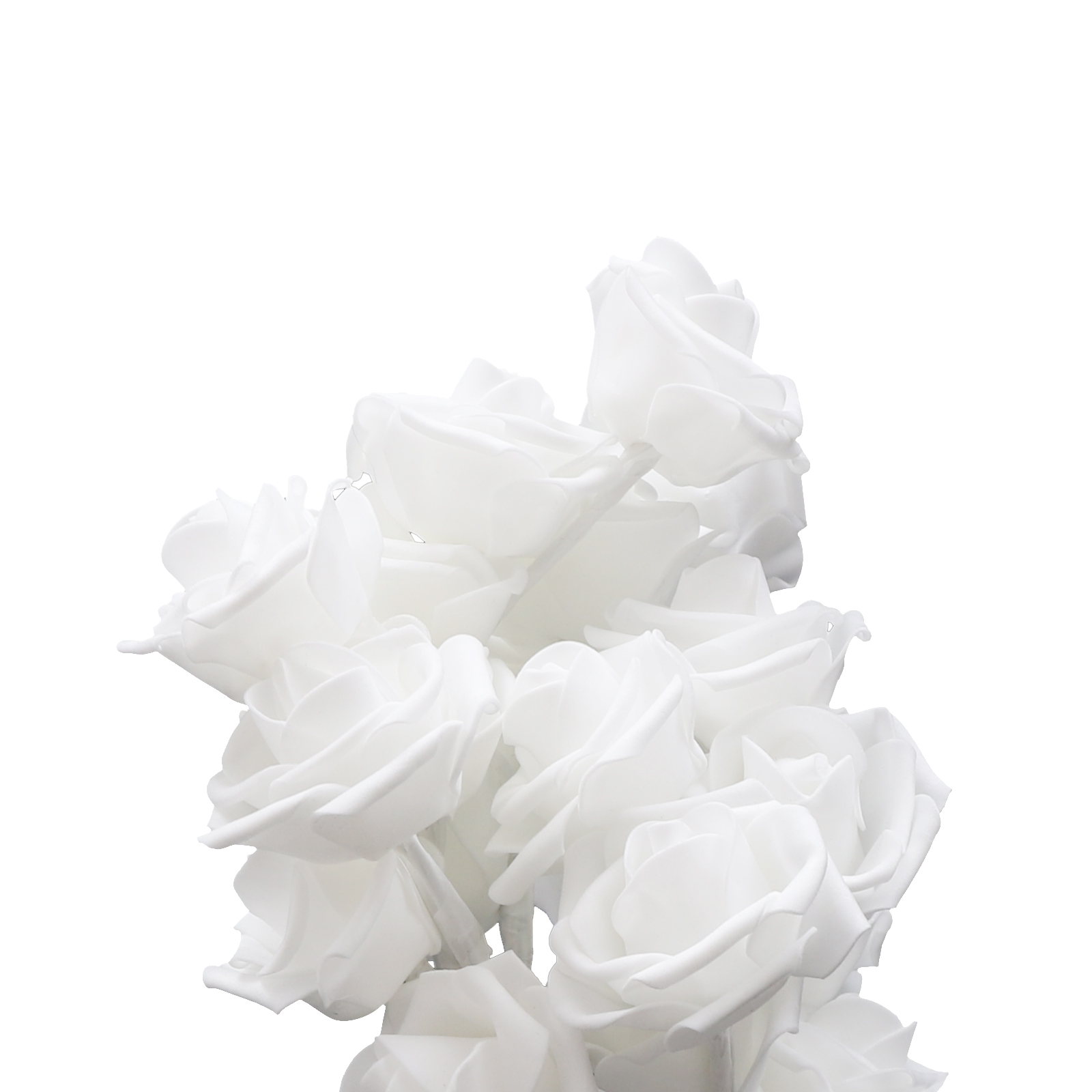 Flower Table Lamp, LED Night Light, Rose Lamp, for Bedroom, Dining Room Lighting, 10*10*45cm, White