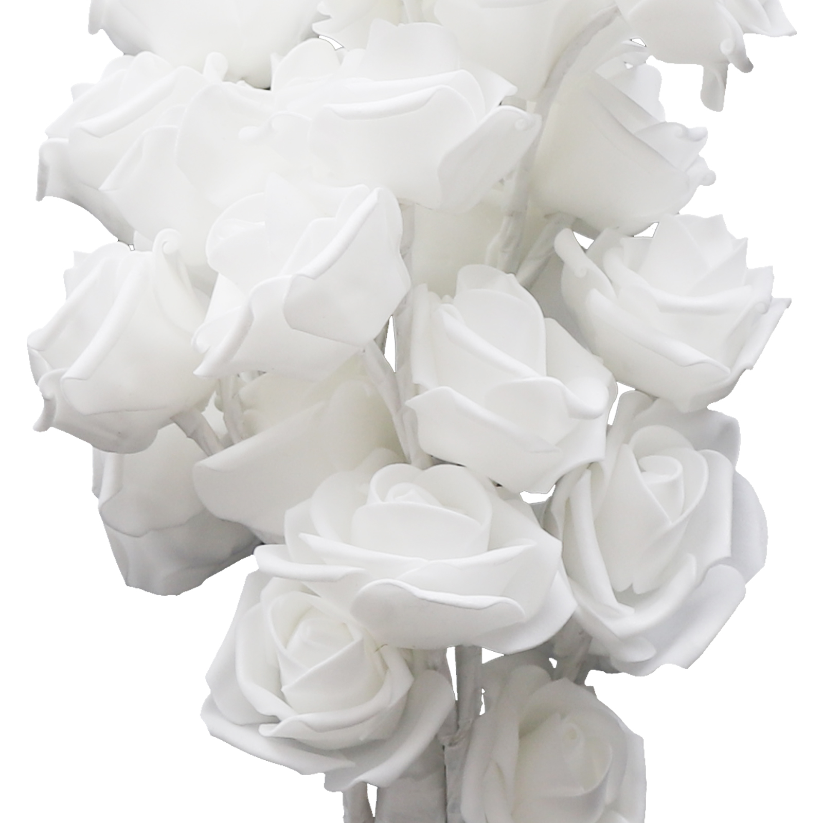 Flower Table Lamp, LED Night Light, Rose Lamp, for Bedroom, Dining Room Lighting, 10*10*45cm, White
