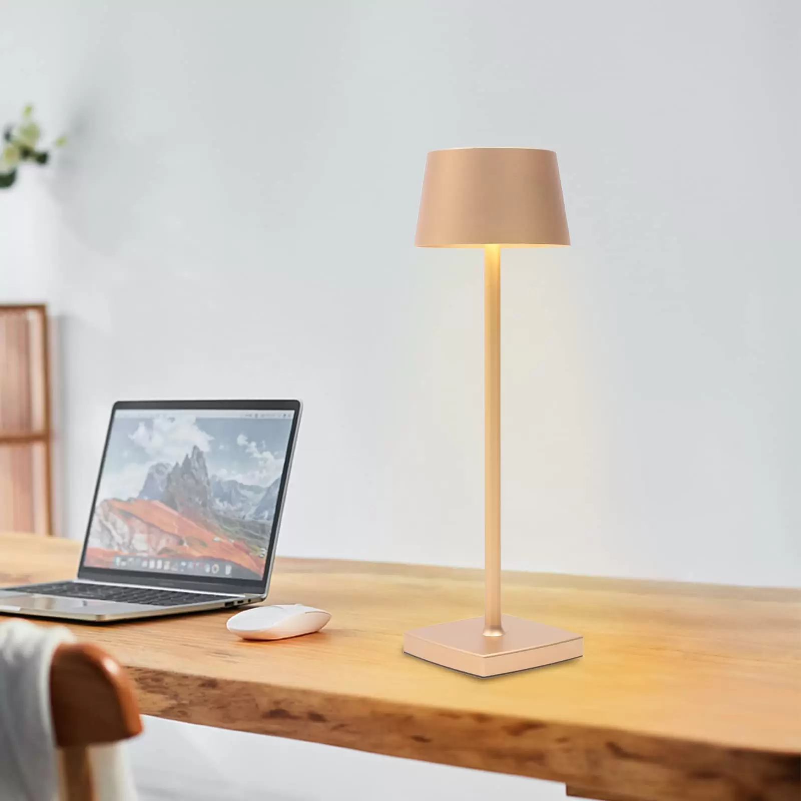 3.5W Rechargeable LED Table Lamp, Wireless Bedside Lamp, Suitable for Garden/Table/Nightstand