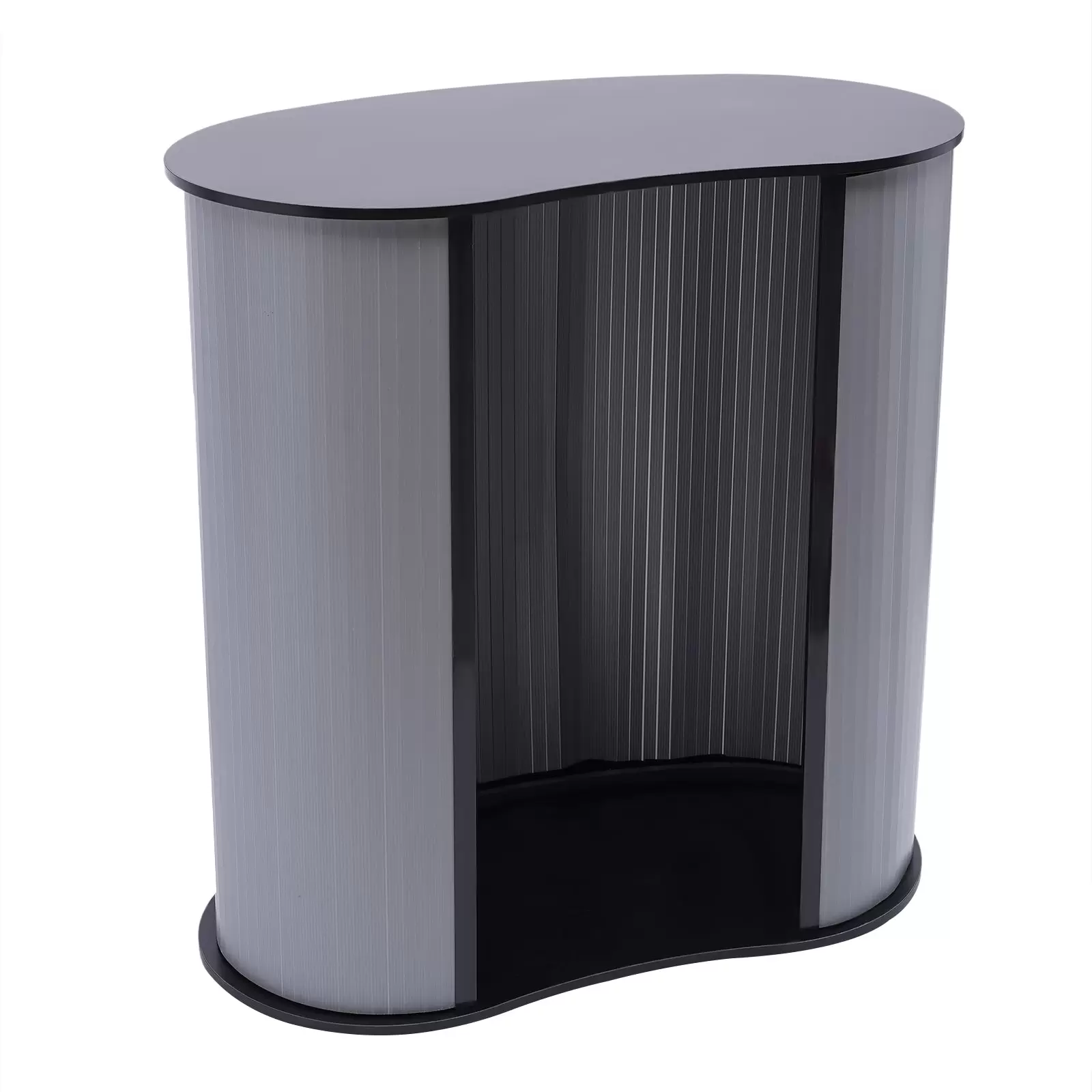 Foldable Reception Counter 40 X 90 X 90 cm For Special Events Promotional Literature Product Demonstrations Beautiful Trade Show Counter Black Foldable Reception Counter 40 X 90 X 90 cm For Special Events Promotional Literature Product Demonstrations Beautiful Trade Show Counter Black
